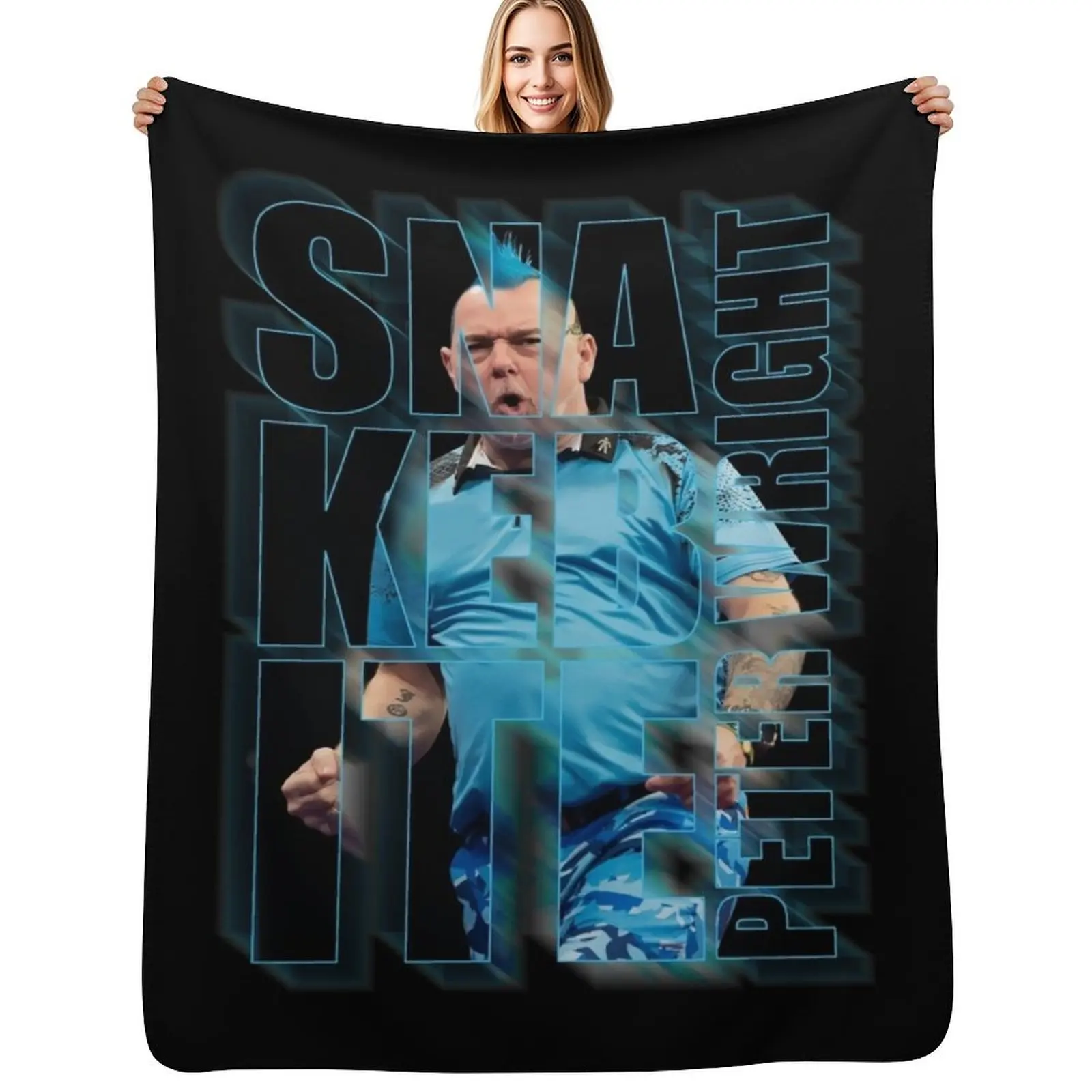 Crazy Legend Peter Wright darts Throw Blanket Plaid Decorative Throw For Baby Camping Furry Custom Blankets