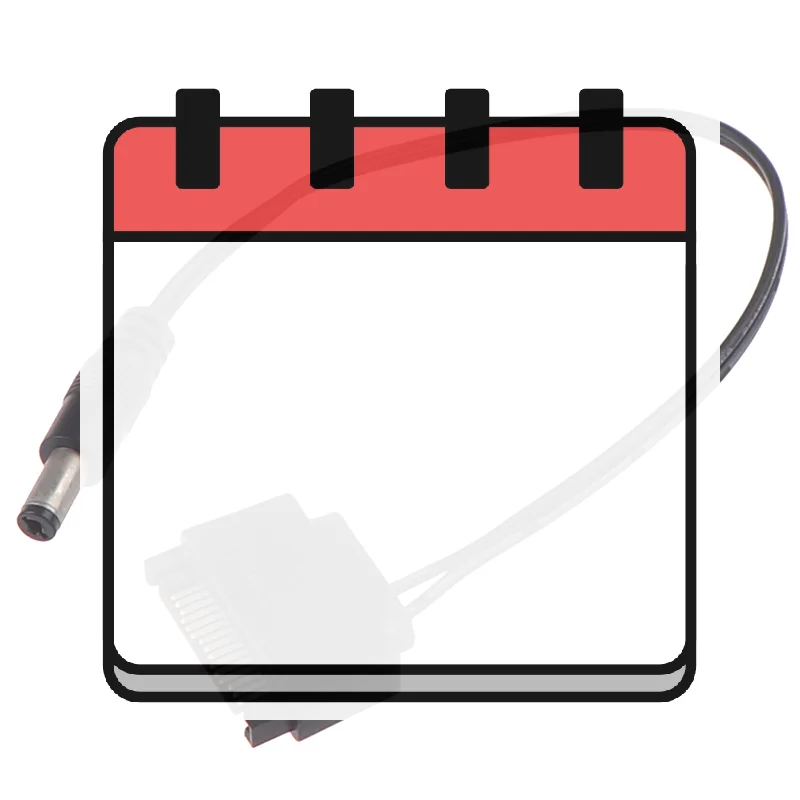 

1 шт. SATA «папа» на постоянный ток 5,5*2,1 мм, 12 В, кабель SATA-DC, 20 см