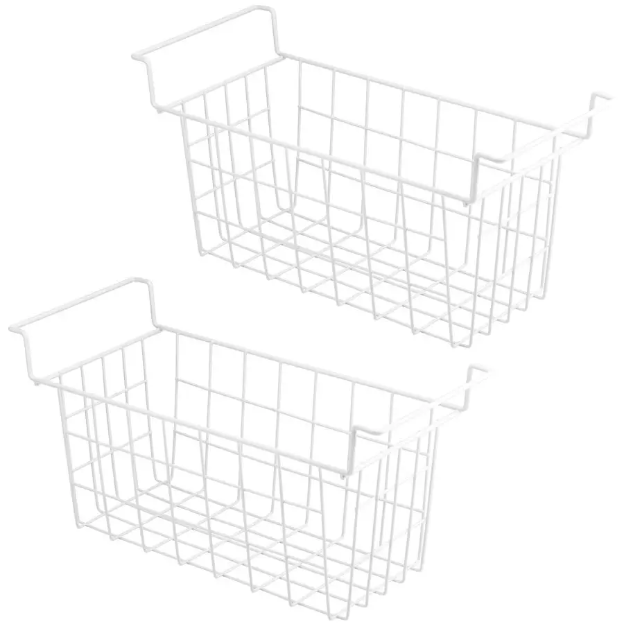 

Chest Freezer Baskets 17.5 Inch, Chest Freezer Organizer Bins Metal Wire Storage Baskets with Hanging Handles for Deep Freezer,