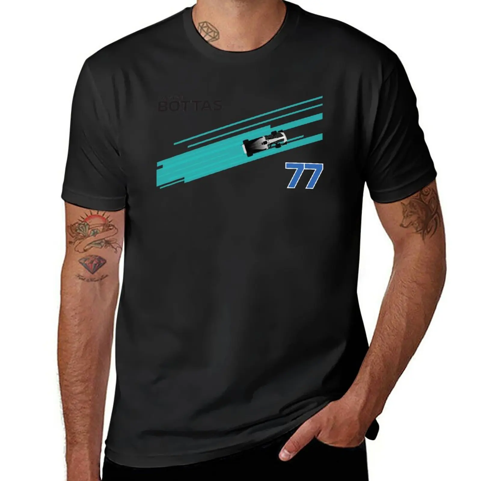 

New F1 Valtteri Bottas 77 T-Shirt funny t shirt aesthetic clothes tees korean fashion mens graphic t-shirts big and tall