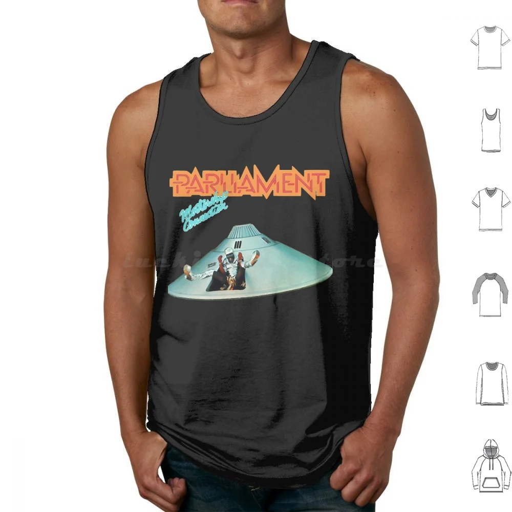 Parliament Funkadelic Mothership Connection George Clinton Tank Tops Print Cotton Neon Funny Genesis Meme And Friends