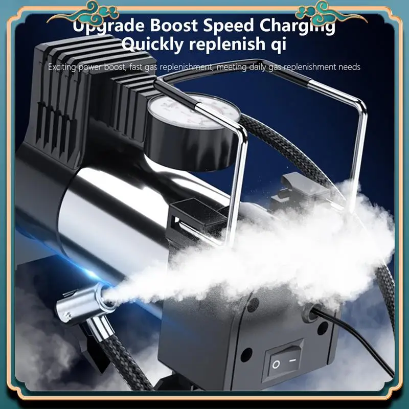 

A54P-Портативный электрический насос для накачивания шин: Многофункциональный автомобильный воздушный насос с компрессором 12 В для небольших транспортных средств, простой в использовании