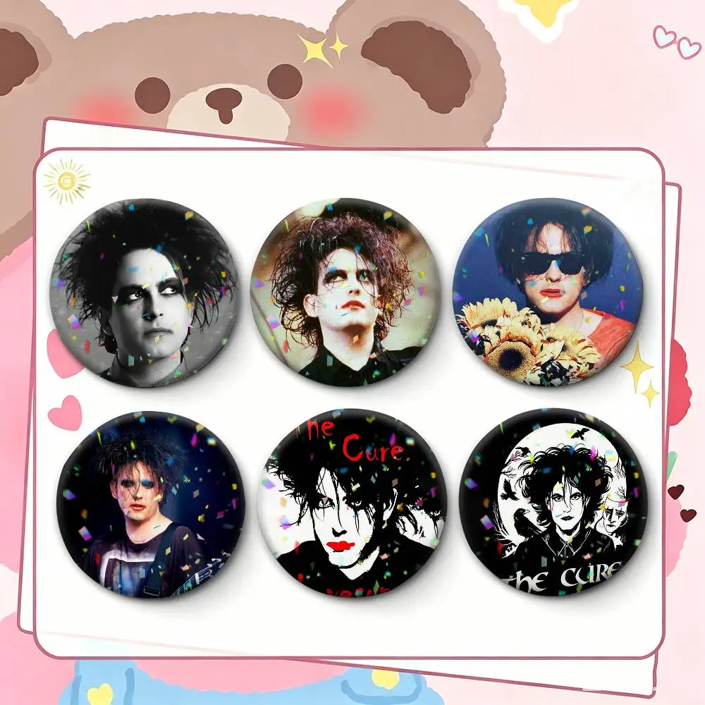 COOL The cure R-Robert S-Smith  Badges Creative Tinplate Button PinsBrooch Badge Clothes Backpack