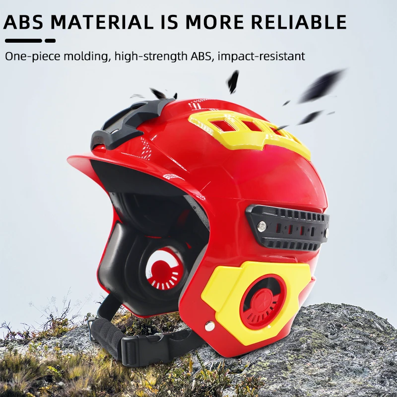 خوذة إنقاذ المياه في الهواء الطلق مقاومة للصدمات، تهوية عازلة قابلة للتنفس، محيط الرأس قابل للتعديل، قاعدة ثابتة متعددة الوظائف #3