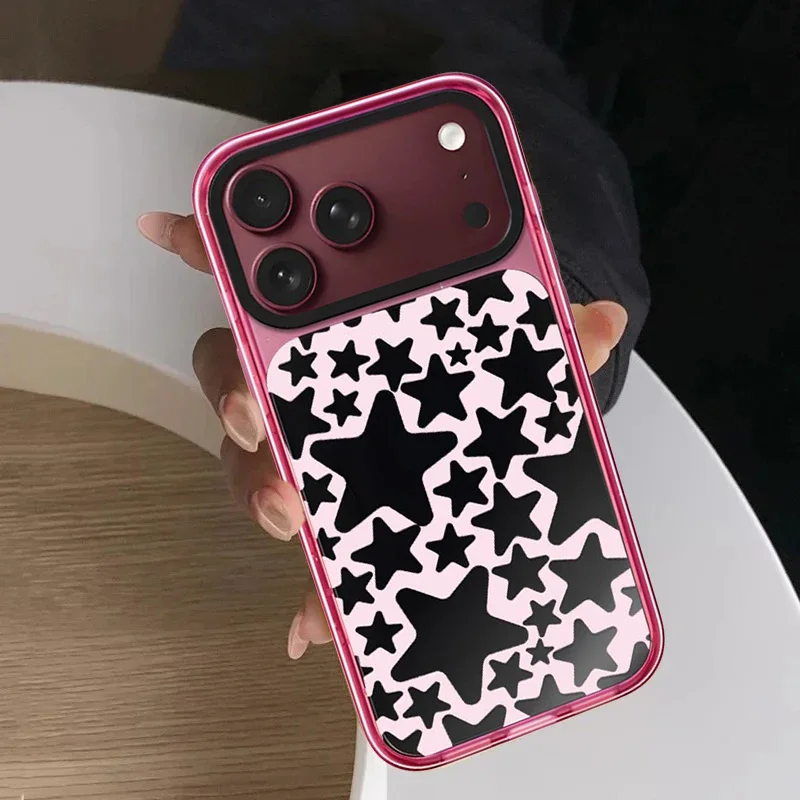 Creative Full Screen Stars Impact Case - Mirror / Glaze Magnetic Cover: Compatible with IPhone 18 17 Pro Max 18Pro