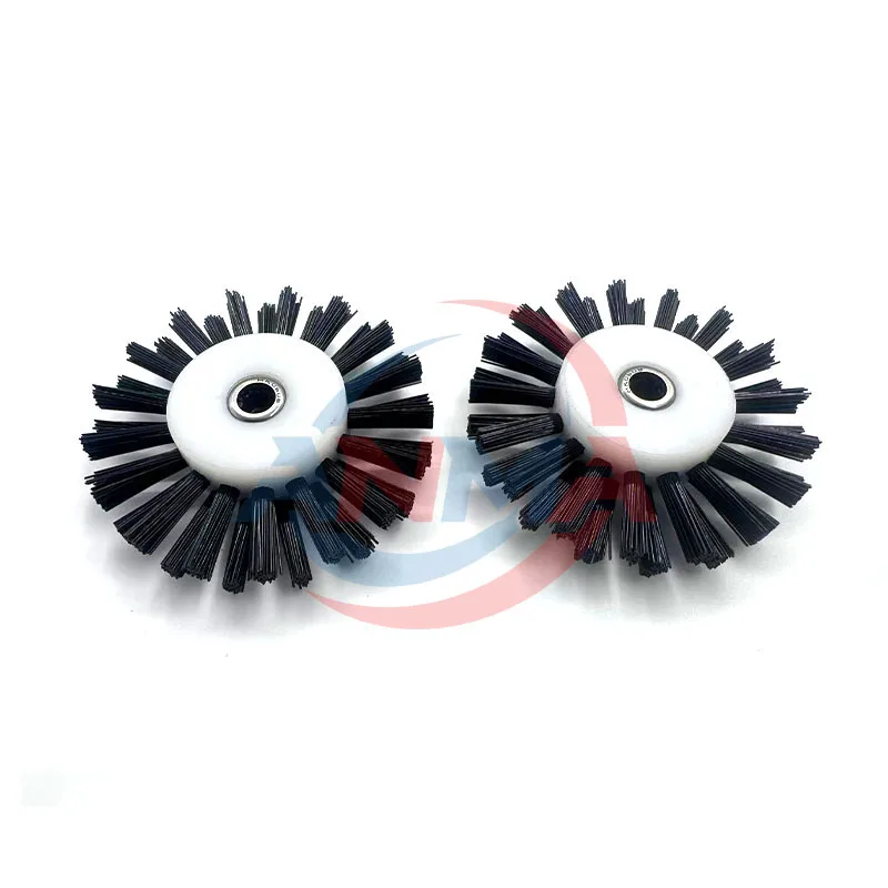High Quality KBA105 Paper Brush Wheel Black / White Outside Diameter 60mm Hole 6mm For KBA Printing Machine Parts