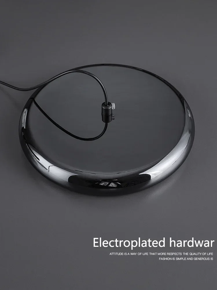 

Restaurant chandelier modern minimalist LED bar Nordic light luxury round long plate lamps