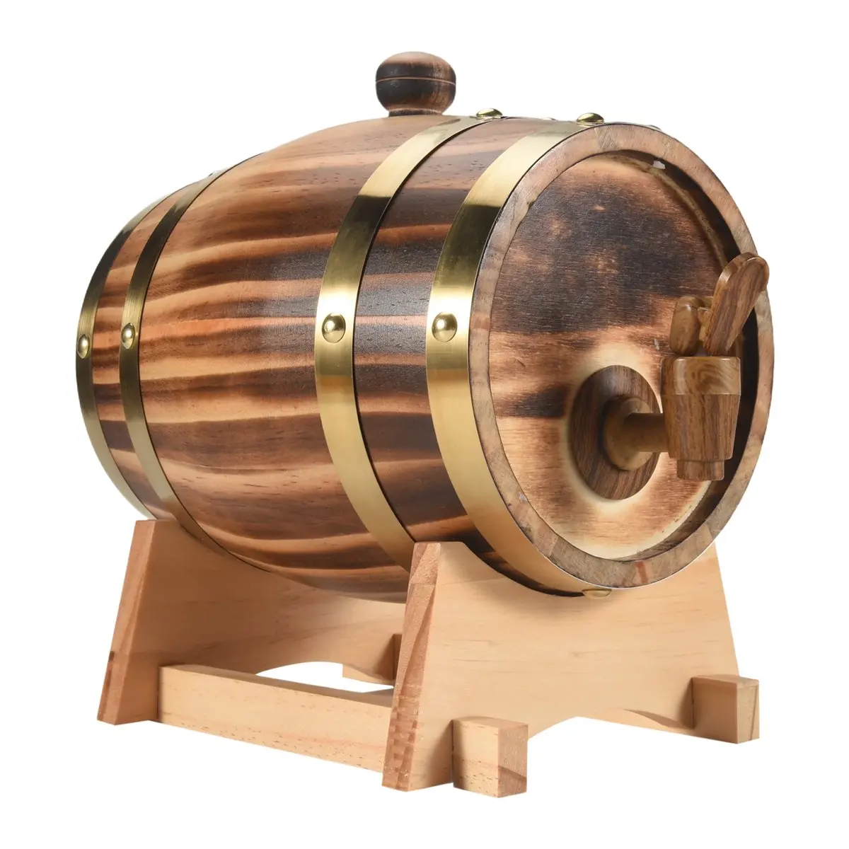 Jan.Oak , 1.5 L / 3 L Oak Storage Built-in Foil Liner to Store Your Own Whiskey, Beer, Wine, , ,C