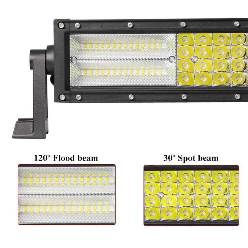 22 32 42 52inch Straight Curved LED Work Light Bar Car Truck IP68 Spot Flood LED Lighting Bar SUV Offroad 4x4 4wd Driving Lights