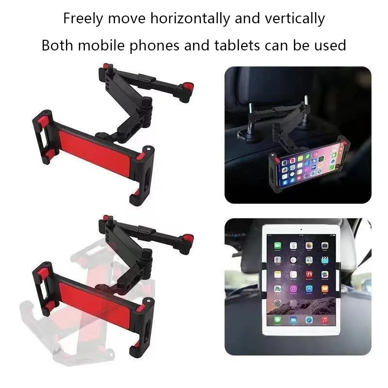 Telescopic Car Tablet Holder Back Seat Headrest Mount 360 Rotation Rear Pillow Phone Clamp Stand For iPad Air Mini Pro 4-13 Inch