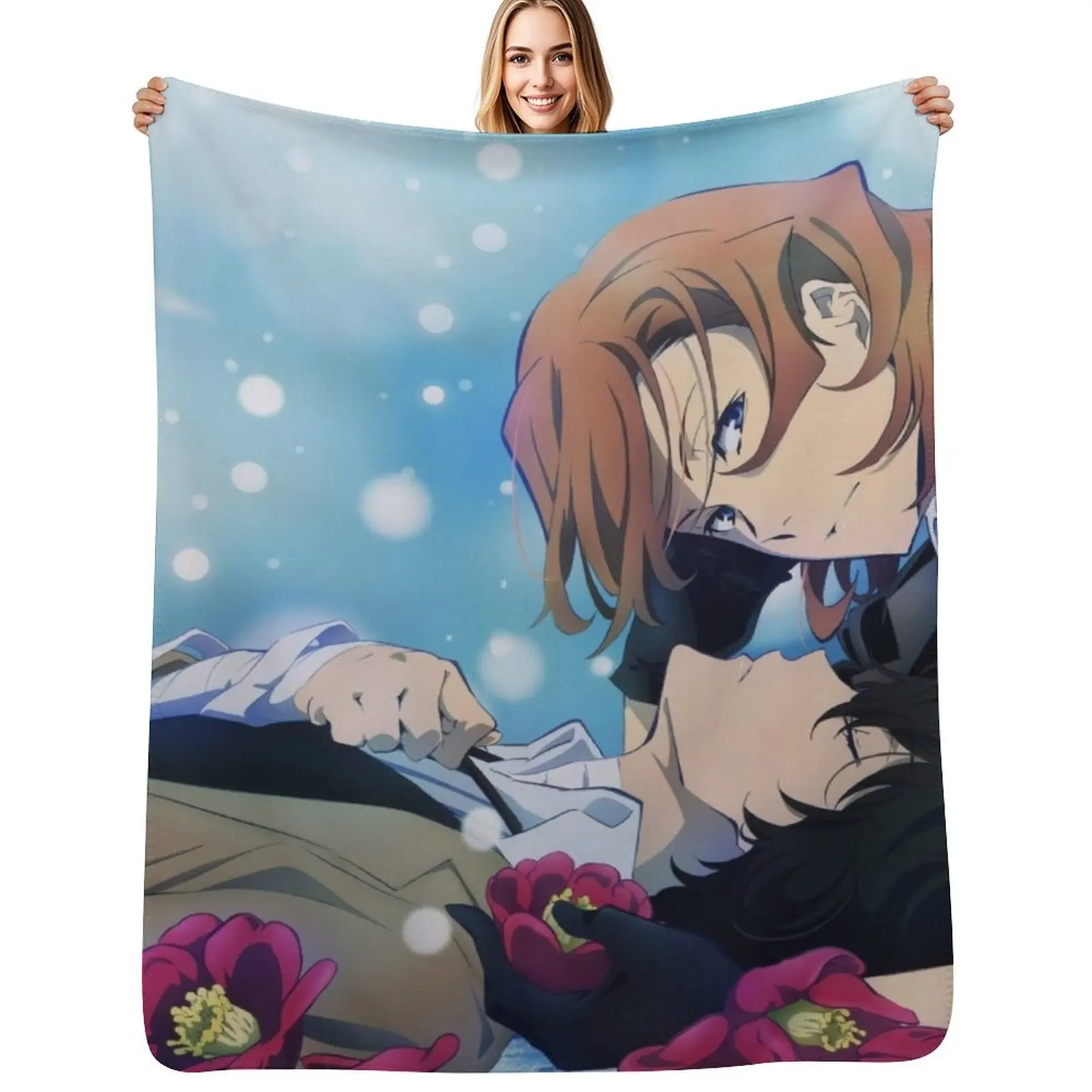 

Soukoku Throw Blanket Flannel Fleece Soft Warm Throw Blanket