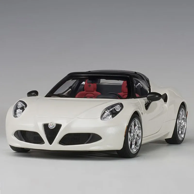 

1:18 Original Scale Model,Autoart Alfa Romeo 4c Convertible,ABS Plastic Model for Collection and Display