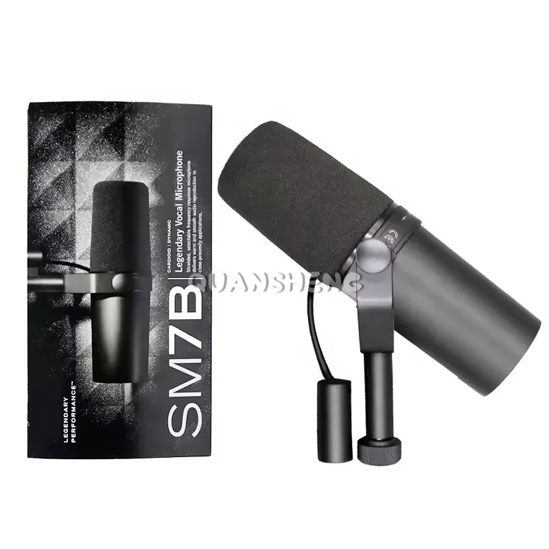 Wired SM7B Dynamic Microphone Portable Use Cardioid Studio Mic For Music Recording, Podcast, Streaming