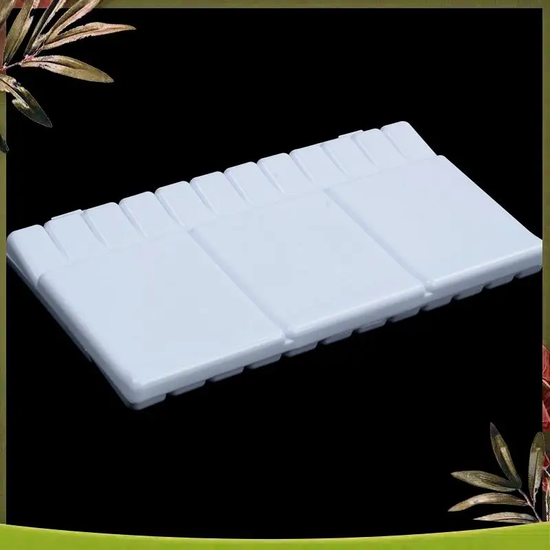 New-2X Art Paint Tray Artist Oil Watercolor Plastic Palette White 33 Grids Large Size