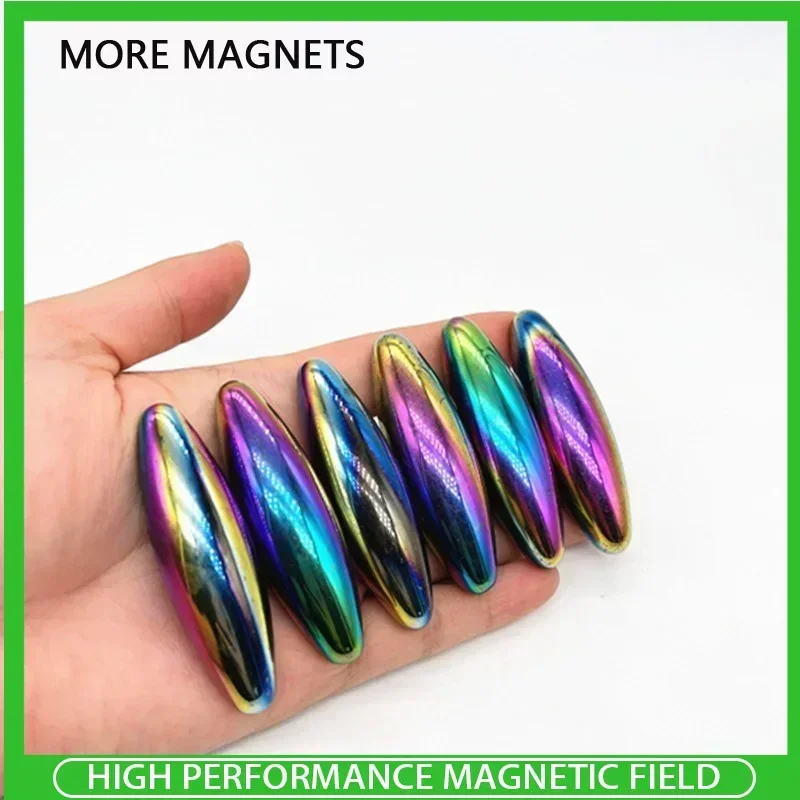 10~30PCS D43X15mm D60X18mm Oval Colorful Magnet Strong Magnetic Therapy Relief Oval Shape Ferrite Magnet Strong Magnet Magnetic