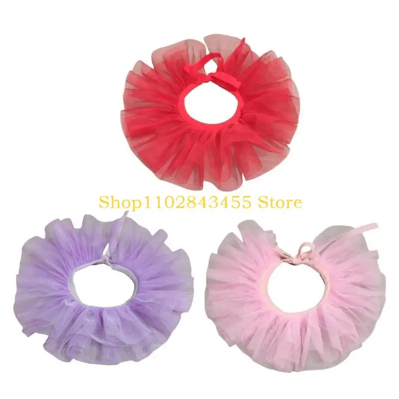 49MC Children Layered Ruffled Choker False Collar for Halloween and Theatrical Props