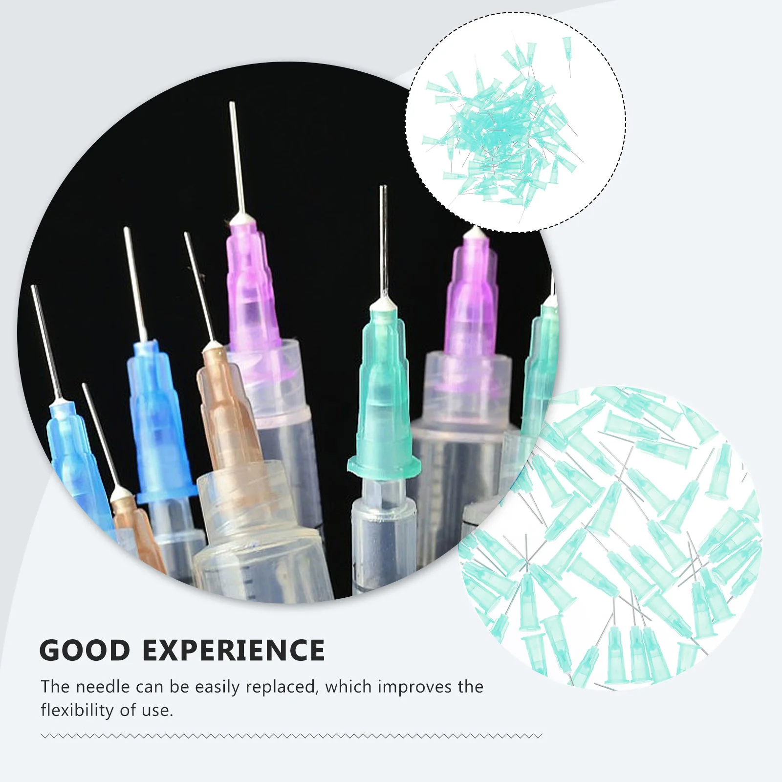 

100pcs Dispensing Needle For Adhesive Glue Reusable Industrial Tip Multipurpose Liquid Applicator Blunt Needle For Epoxy Resin