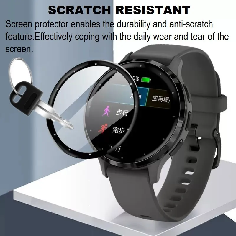 3ชิ้น3D ป้องกันหน้าจอขอบโค้งมนสำหรับ Garmin venu 3/venu สมาร์ทวอทช์ฝาครอบเต็มรูปแบบฟิล์มป้องกันนุ่มป้องกันรอยขีดข่วน