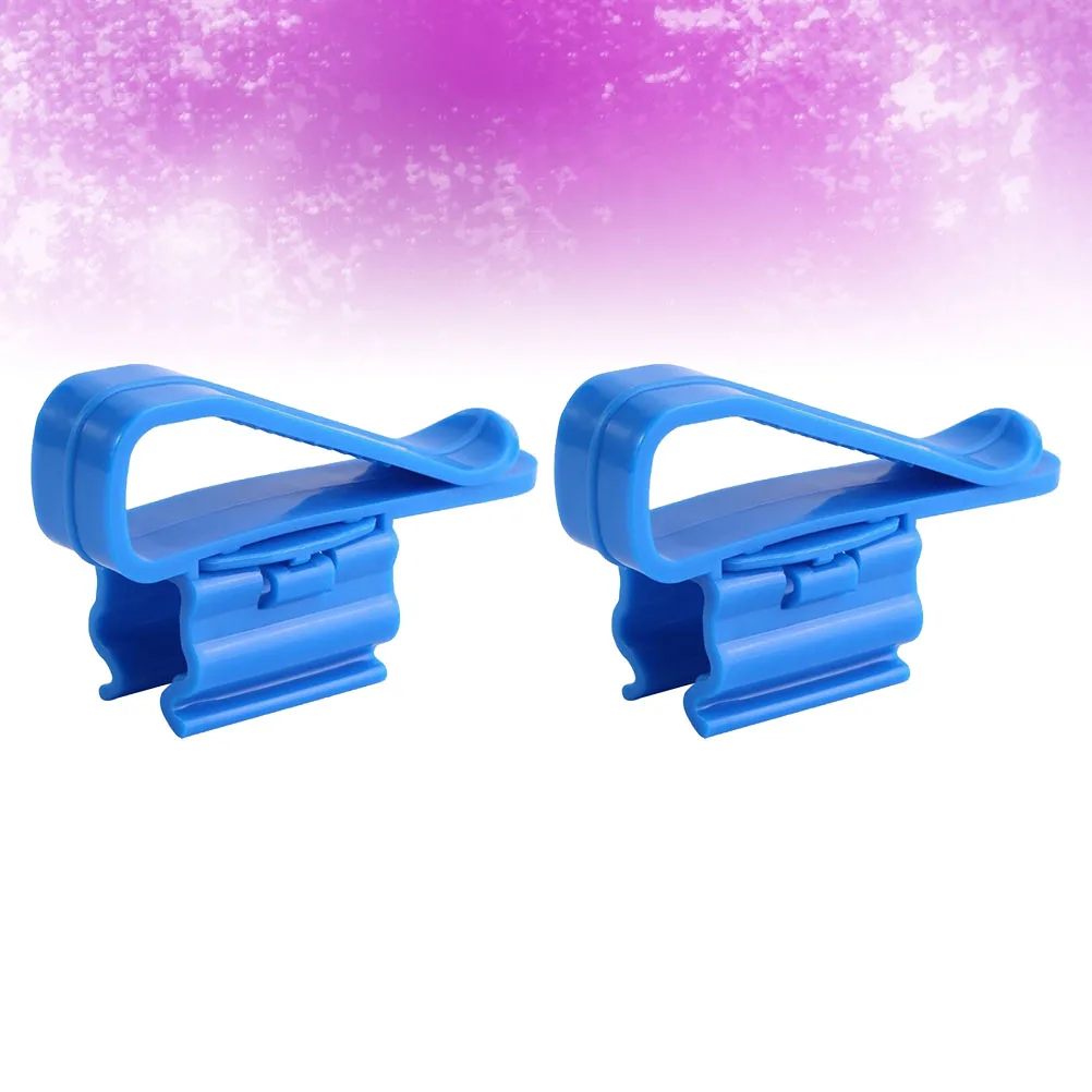 

2pcs Aquarium Filtration Hose Holder Water Clip Fish Tank Clean Pump Fixing Clamp For Bucket Tank Water Change Blue Compact Easy