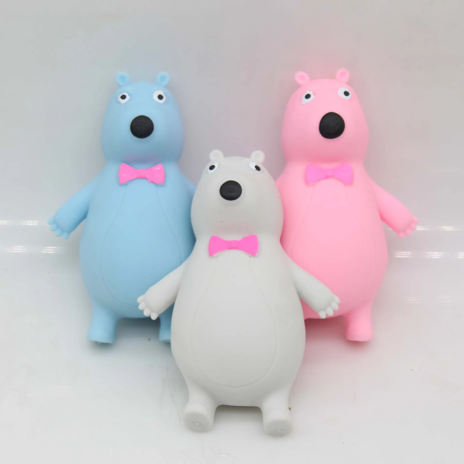 3PCS 안티 스트레스 장난감 농담 곰 짜기 Fidget 장난감 Tpr Squishy 안티 스트레스 재미 있은 스트레스 릴리프 어린이 성인 선물 소품 J157