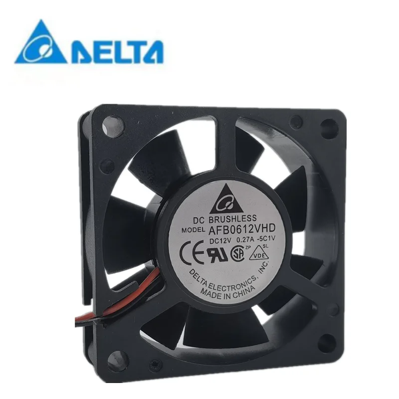 

New delta AFB0612VHD 12V 0.27A 6020 6cm large air volume power cooling fan