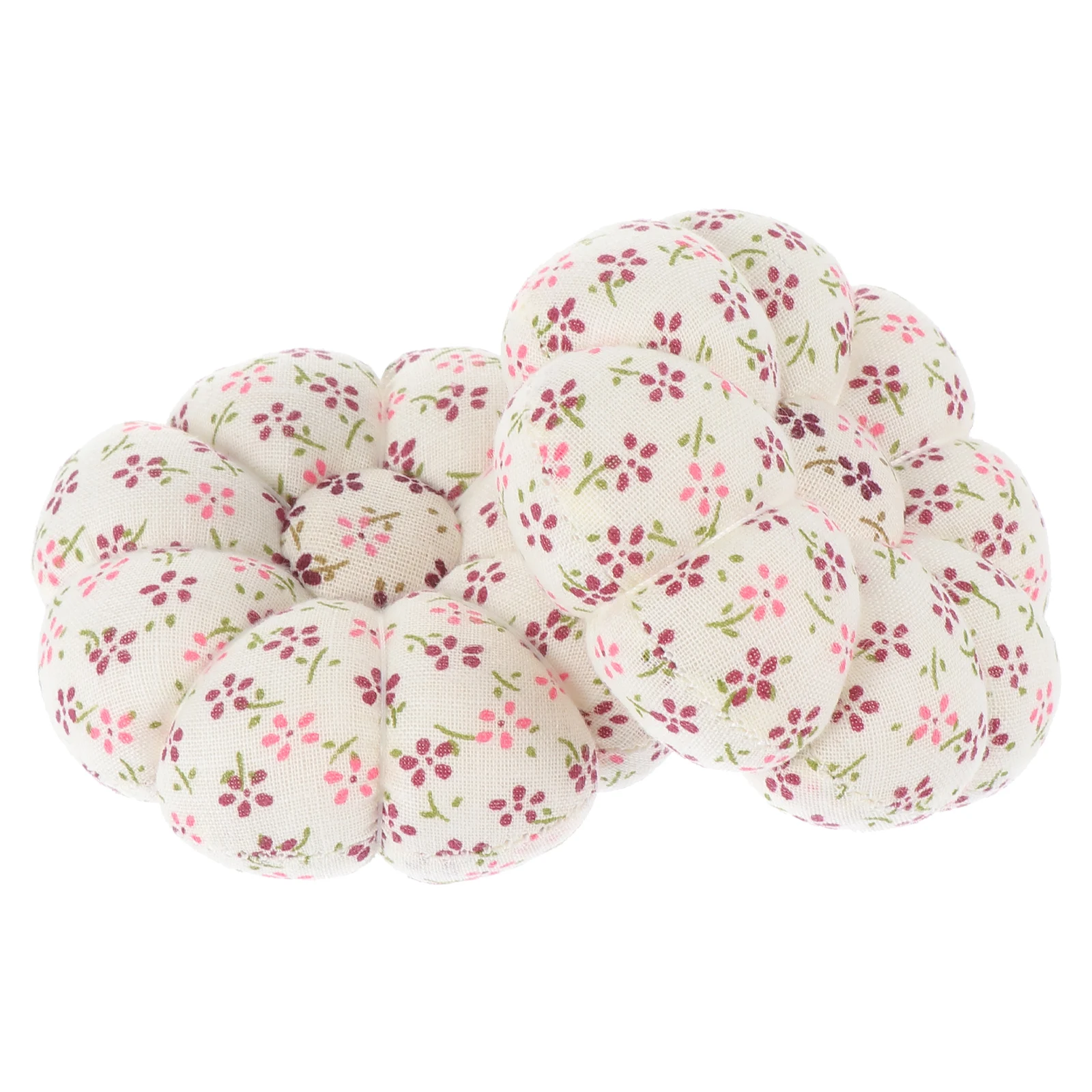 

2Pcs Sewing Pin Cushion Pastoral Needle Pad Attractive Design Comfortable Touch Useful Pin Holder for Craft Work