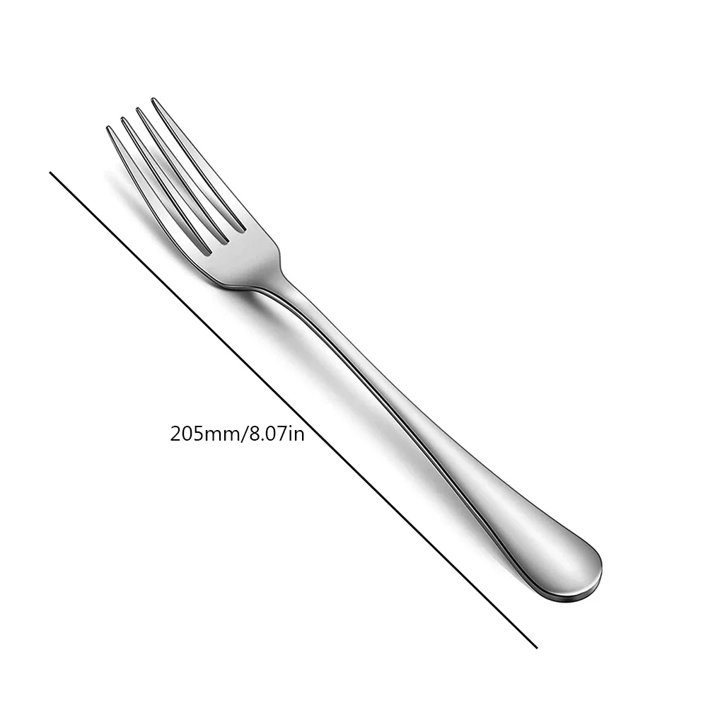 Flatware Dinner Forks Stainless Steel Fruit Forks Fine Flatware Silverware Forks for Home Restaurant Office School and More