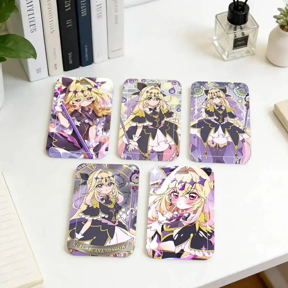 1pc Anime Cure Arcana Shadow ID Card Sleeve School Card Access ID Card Bus Meal Card Protective Sleeve Easy Push