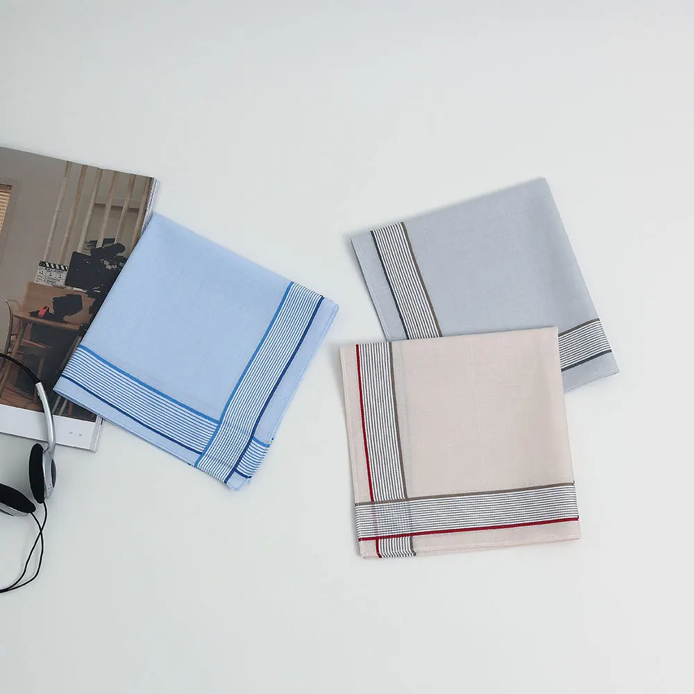 12 pezzi fazzoletto in cotone da uomo asciugamano da tasca salvietta assorbente per il sudore asciugamano quadrato classico plaid 40 * 40 cm