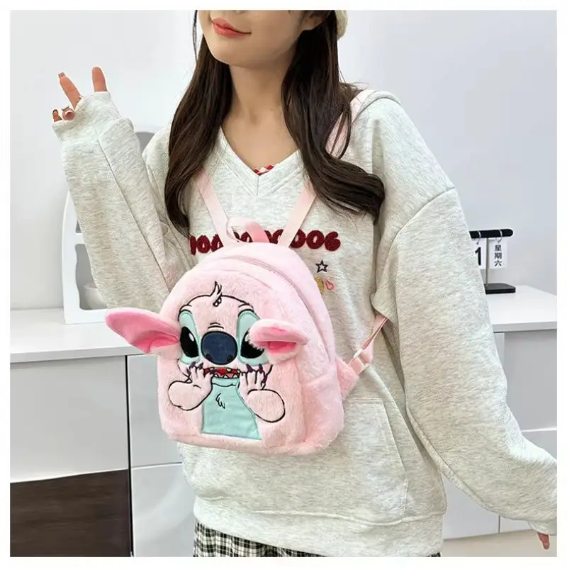 Sac à dos Stitch japonais bleu dessin animé drôle sac à dos d'étudiant de grande capacité sac de maternelle sac à dos Kawaii