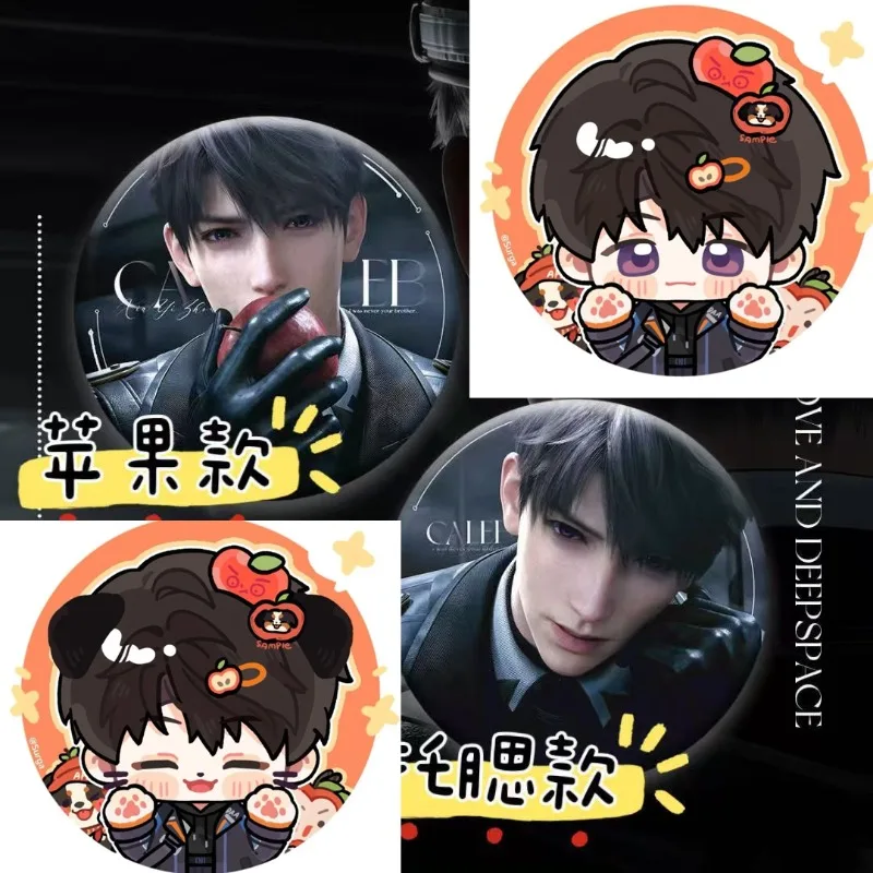 تجربة الحب الحب والعميق كاليب أبل الكرتون الليزر شارة عطلة هدية أنيمي لعبة الطرفية شخصية Q نسخة بروش