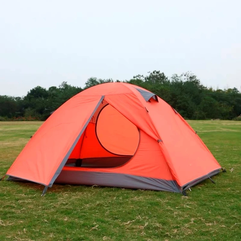 

New Popular Outdoor Camping 2/3 Double Layer Windproof and Waterproof Camping Tent for Two People, Practical and Portable