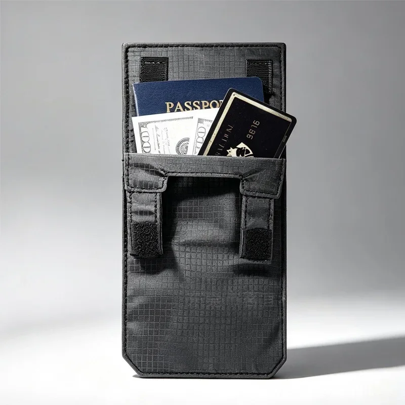 Multi‑Functional Waist Bag Anti‑Theft Belt Hanging Pouch Portable Hidden Security Bag for Travel Passport Cash Phone Storage
