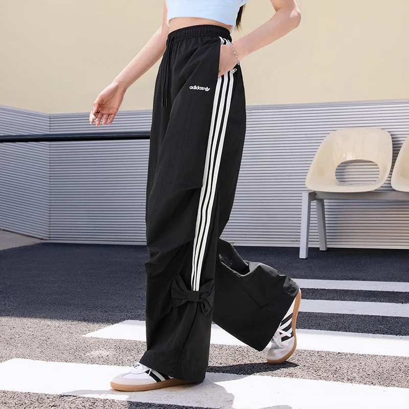 Adidas genuine clover loose sports umbrella pants, new women's pants LF1192