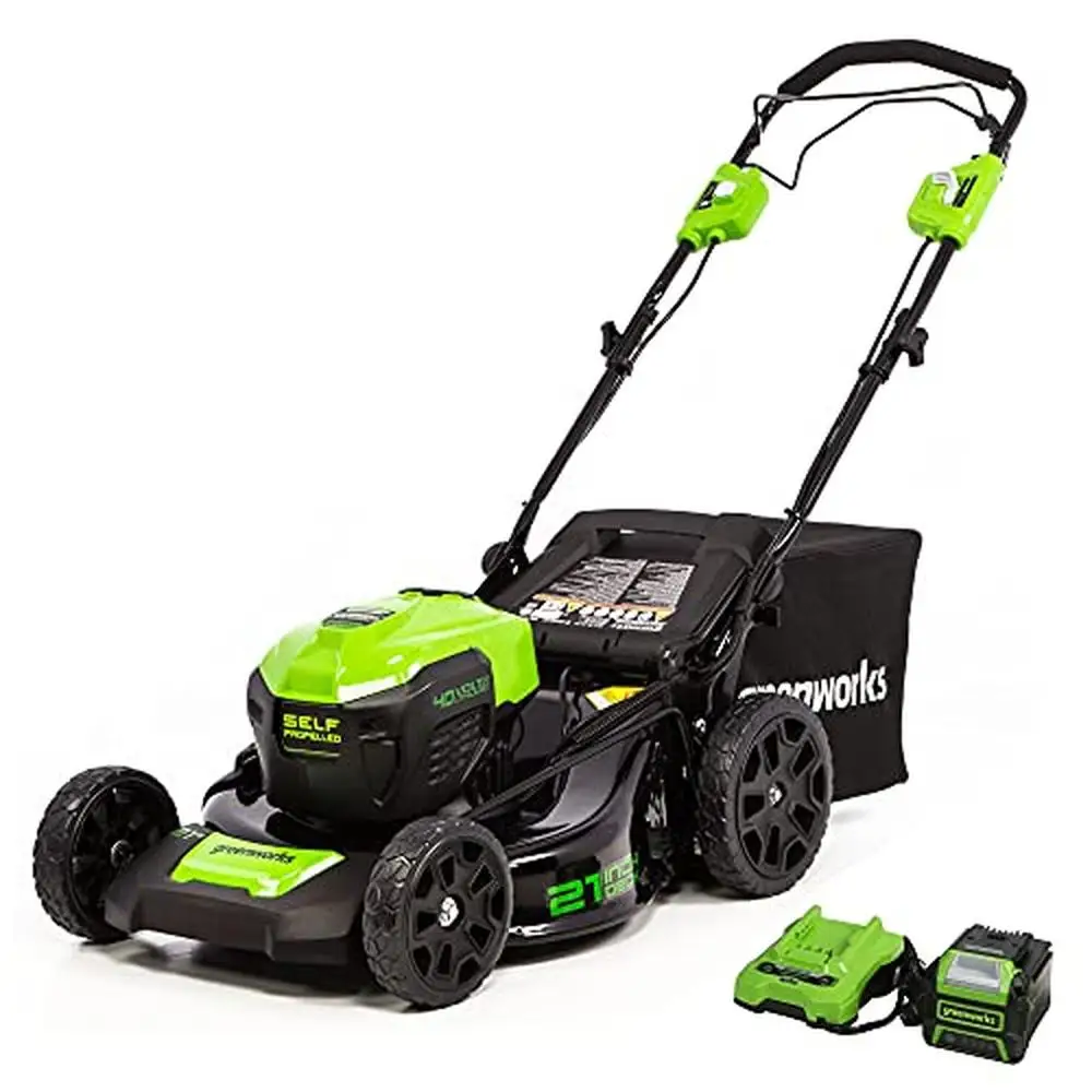 40V Electric Self-Propelled Lawn Mower with 21