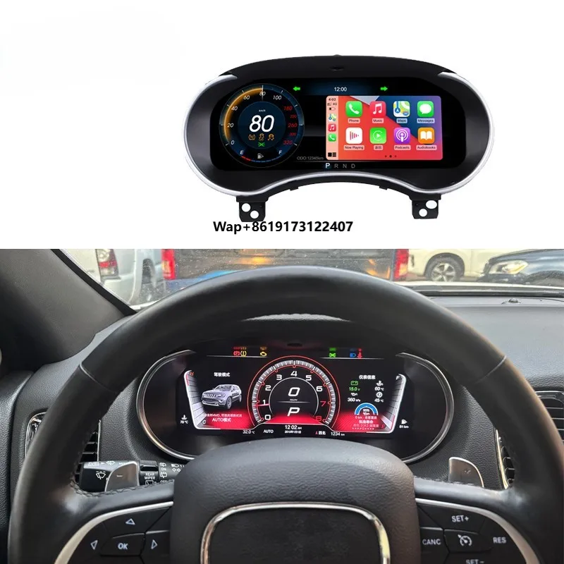 

New Upgrade Linux Dashboard LCD Digital Cluster Speedometer Panel for Dodge Durango 2011-2020