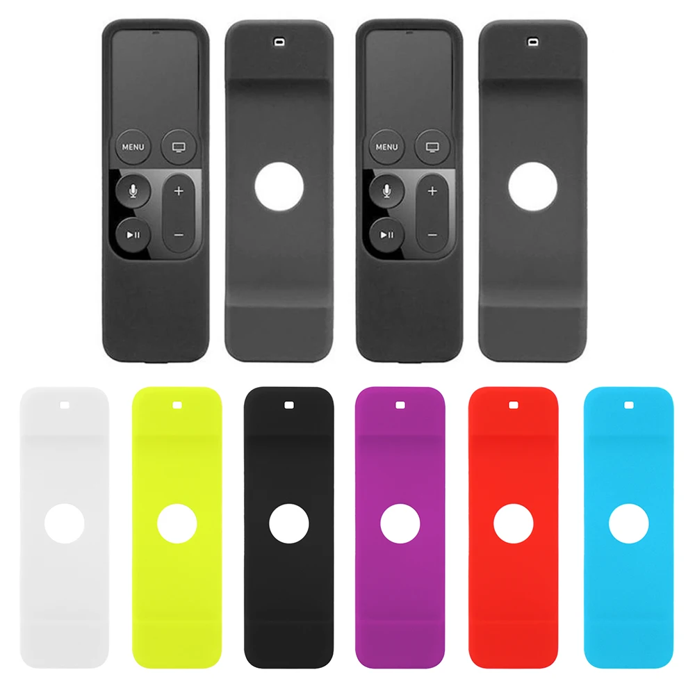 Remote Control Protective Case Household Colorful Anti-Slip Waterproof Silicone Protector Cover for Apple TV 4 Remote Control