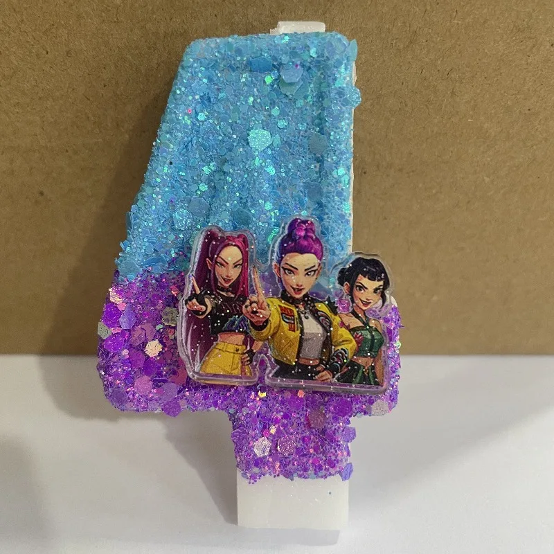 CartoonCharacter ThemedCandle 0-9 Number CandleCute 3D KawaiiStitch Cartoon Character Party CakePlug-in Birthday Cake Decoration