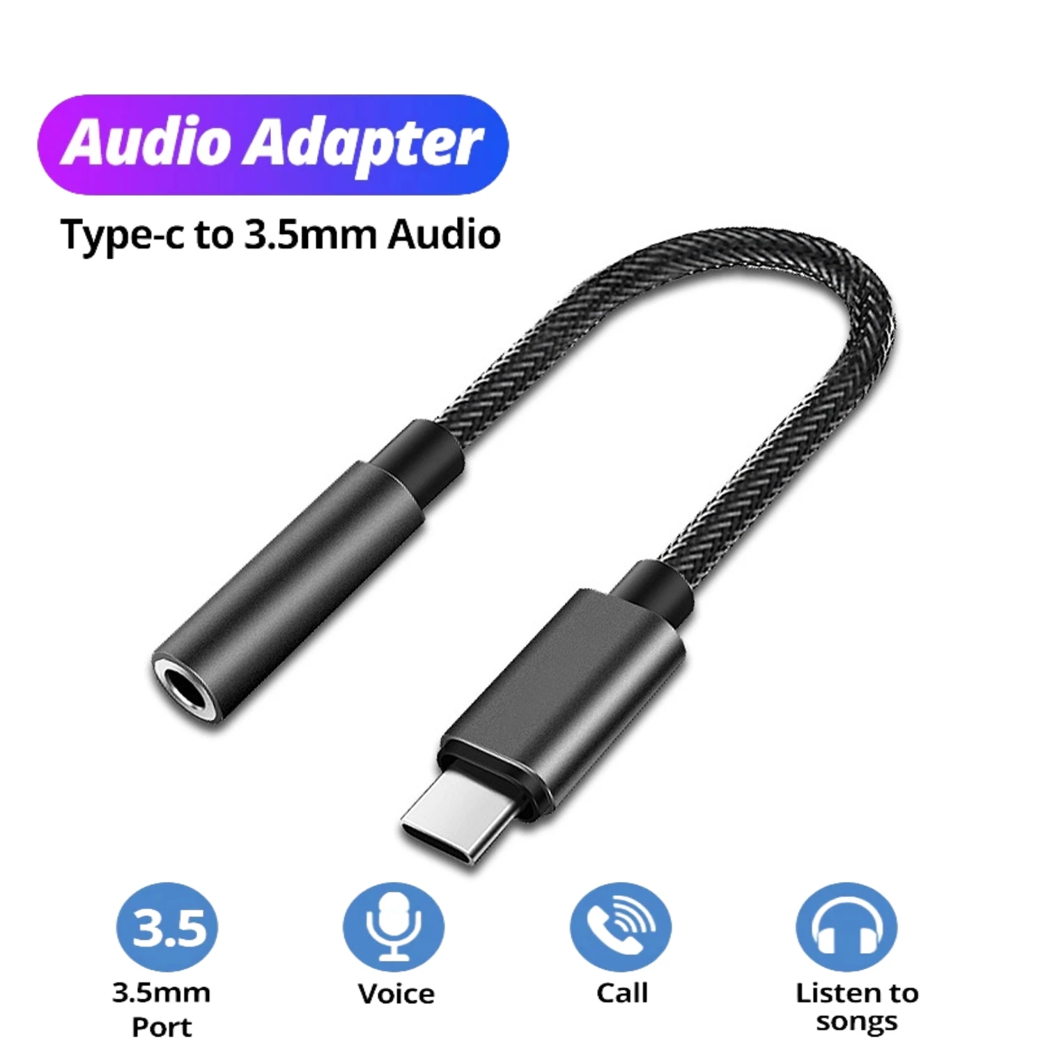 

USB Type C To 3.5 Jack Earphone Adapter USB-C 3 5mm Audio Cable Converter For IPhone 15 15 Pro MAX Samsung Galaxy Huawei Xiaomi