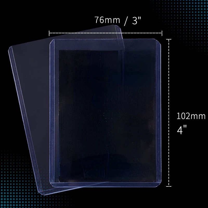 25pcs Top Loaders Trading Card Sleeve 35pt 3” X 4“ Rigid Sport Card Protector Hard Sleeves Toploader for MTGYugioh Baseball Card