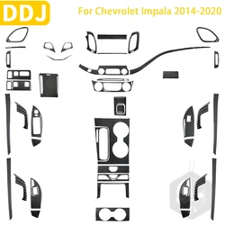 For Chevrolet Impala 2014 2015 2016 2017 2018 2019 2020 Accessories Carbon Fiber Car Interior Gear Shift Door Panel Sticker