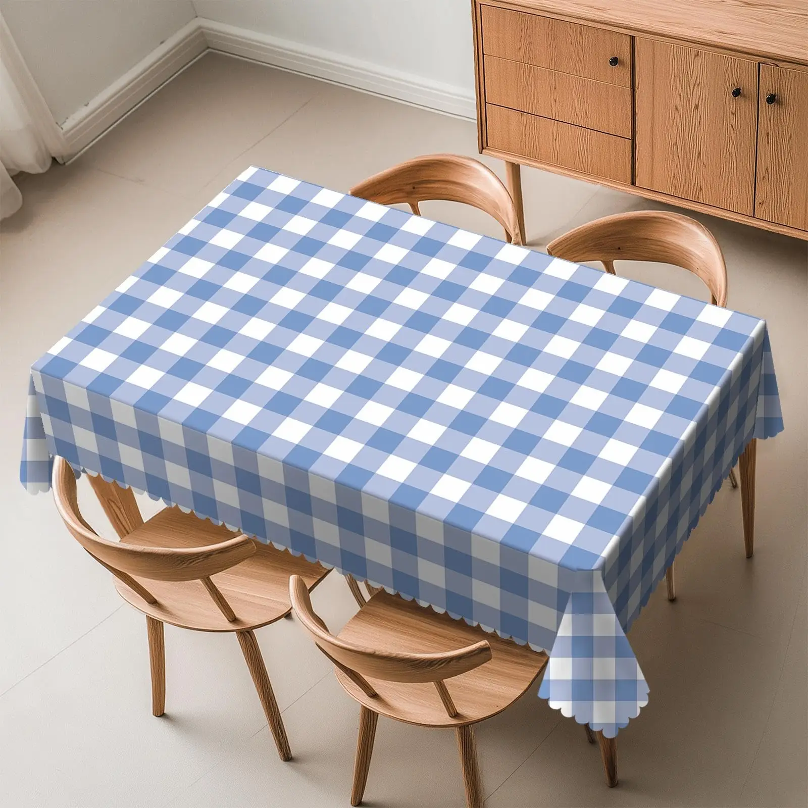 Birthday Rectangular Table Tablecloth Vintage Floral Washable Table Cover with  birthday decoration，wedding decoration，desk mat
