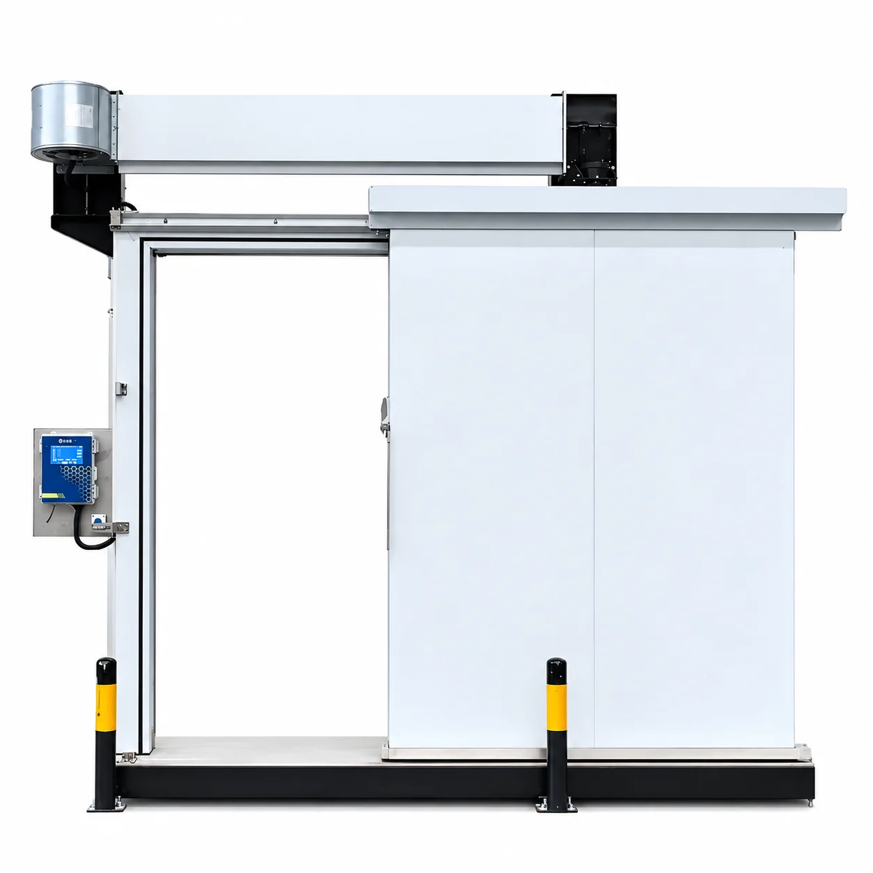 Electric Sliding Cold Room Door with Side Control Panel for Fresh Produce Storage Facilities and Temperature Controlled Storage