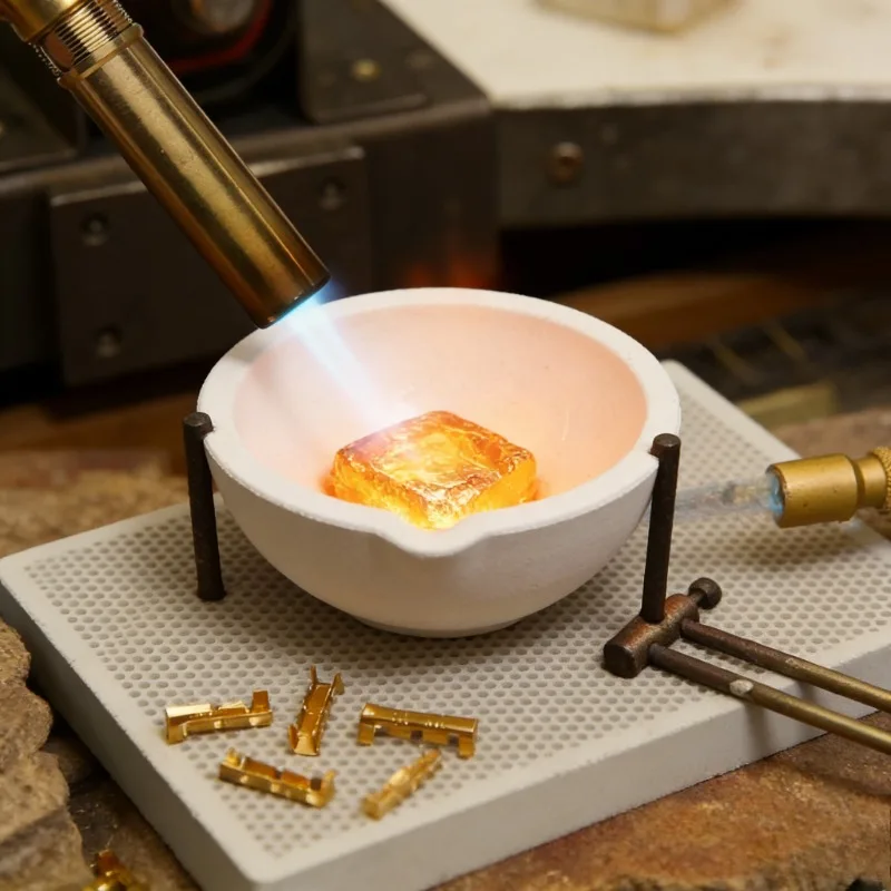 High Temperature Quartz Crucible Bowl 100-5000g - Melting Casting Refining Tool For Gold Silver Furnace Jewelry Making Supplies