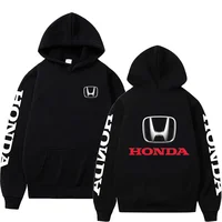Nueva sudadera con capucha negra para hombre Honda Racing de otoño/invierno, sudadera elegante para hombre, jersey deportivo de estilo callejero para mujer