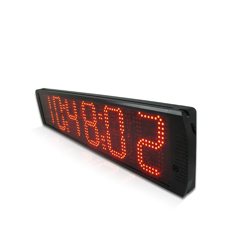 Digital LED Wall Clock, Large Oversized Display, 6\'\' Single Digit, Remote Control, Countdown, Count Up Alarm Clock