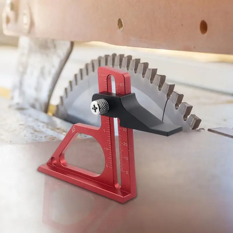 Woodworking Height Ruler Woodworking Tool Setting Gauge With Scale Aluminum Alloy Precision-Machined Measuring Tool For