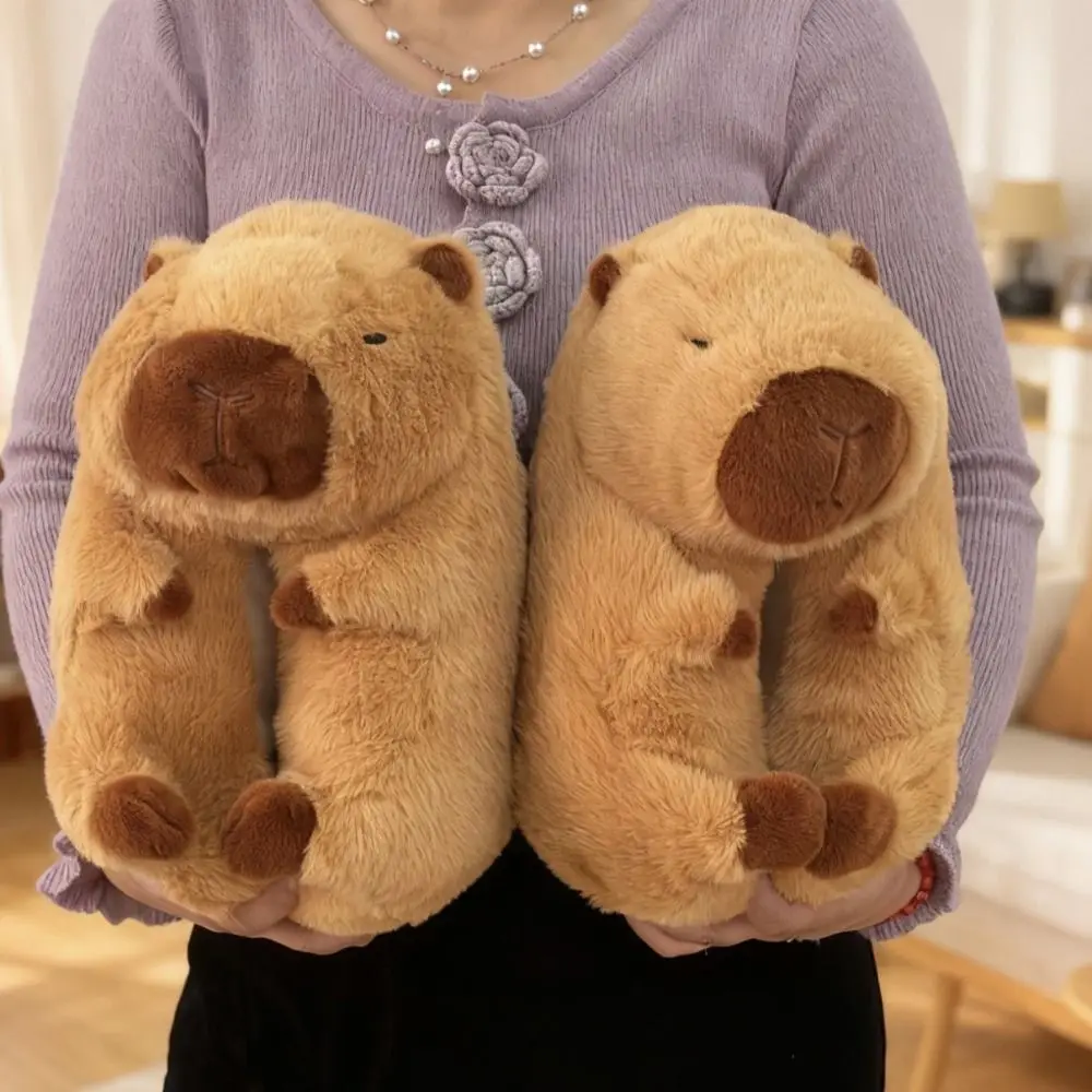 

Fashion Panda Capybara Plush Slippers Cartoon Thicken Warm Penguin Furry Slippers Homewear Anti-slip Winter Cotton Shoes Indoor