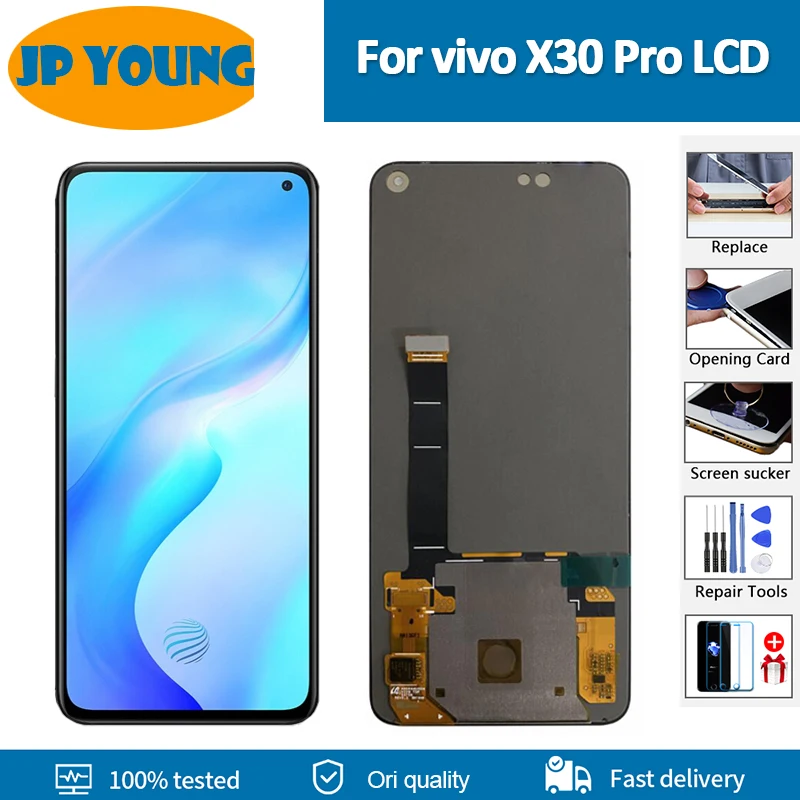 

Оригинальный Super AMOLED-экран 6,44 дюйма для vivo X30 Pro, ЖК-дисплей для vivo x30 pro V1938T, Детская панель, замена