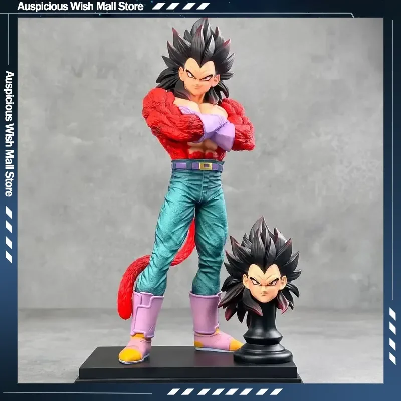Jt Statue Dragon Ball 30cm Anime-Figur Super Saiyan 4 Vegeta Statue PVC Sammlermodell Spielzeug Desktop-Dekoration Figur Geschenk